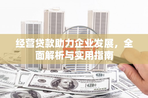 简阳经营贷款助力企业发展，全面解析与实用指南
