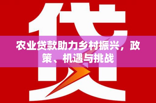简阳农业贷款助力乡村振兴，政策、机遇与挑战