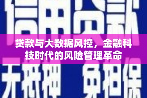 简阳贷款与大数据风控，金融科技时代的风险管理革命