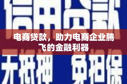简阳电商贷款，助力电商企业腾飞的金融利器