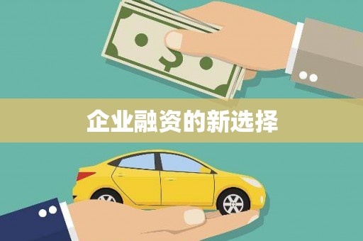 简阳企业融资的新选择