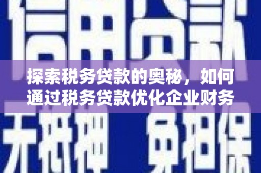 简阳探索税务贷款的奥秘，如何通过税务贷款优化企业财务