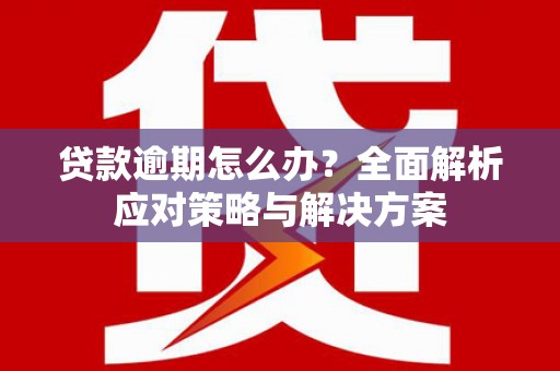 简阳贷款逾期怎么办？全面解析应对策略与解决方案