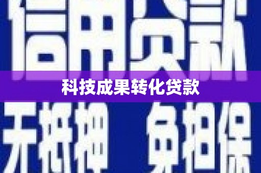 简阳科技成果转化贷款