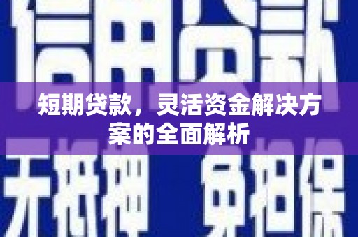 简阳短期贷款，灵活资金解决方案的全面解析