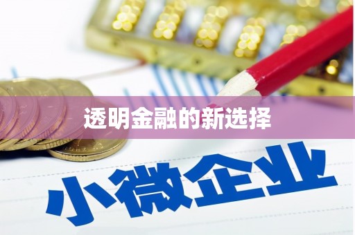简阳透明金融的新选择